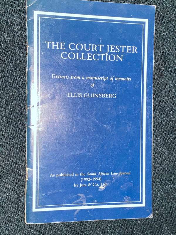 THE COURT JESTER COLLECTION EXTRACTS FROM A MANUSCRIPT OF MEMOIRS OF ELLIS GUINSBERG SIGNED