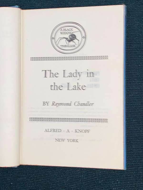 THE LADY IN THE LAKE BY RAYMOND CHANDLER EX-LIB