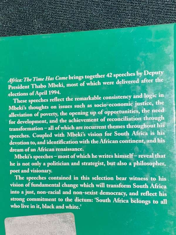 AFRICA THE TIME HAS COME BY THABO MBEKI