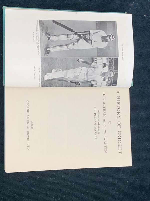 A HISTORY OF CRICKET BY H.S. ALTHAM AND E.W. SWANTON