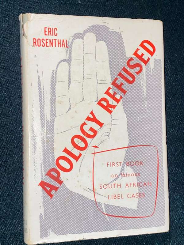 APOLOGY REFUSED BY ERIC ROSENTHAL