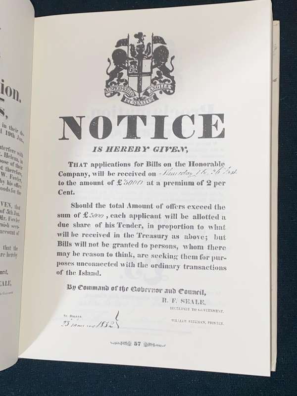 SAINT HELENA PROCLAMATIONS 1818 - 1943 BY ROBIN CASTELL