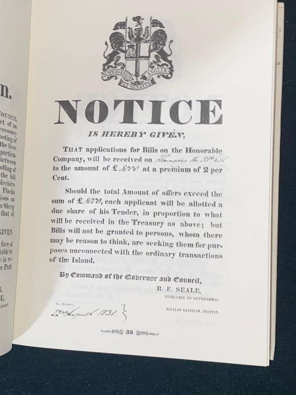 SAINT HELENA PROCLAMATIONS 1818 - 1943 BY ROBIN CASTELL