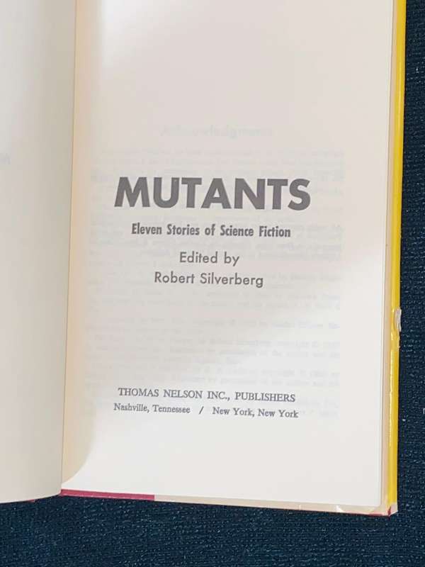 MUTANT'S ELEVEN STORIES OF SCIENCE FICTION EDITED BY ROBERT SILVERBERG
