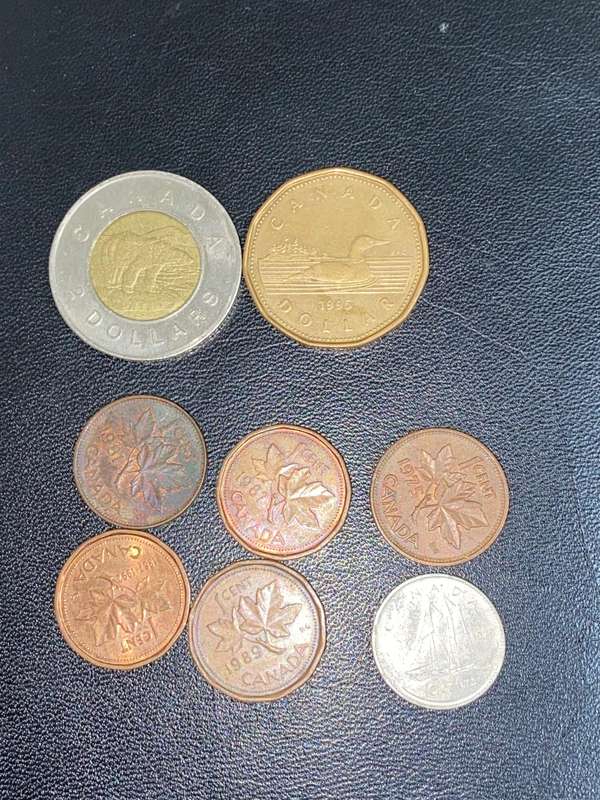 MIXED CANADA COINS