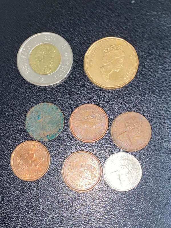 MIXED CANADA COINS