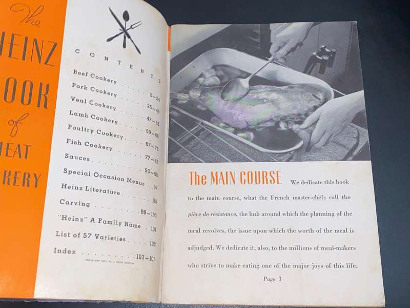 THE HEINZ BOOK OF MEAT COOKERY 1937