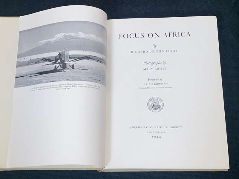 FOCUS ON AFRICA BY RICHARD UPJOHN LIGHT 1944