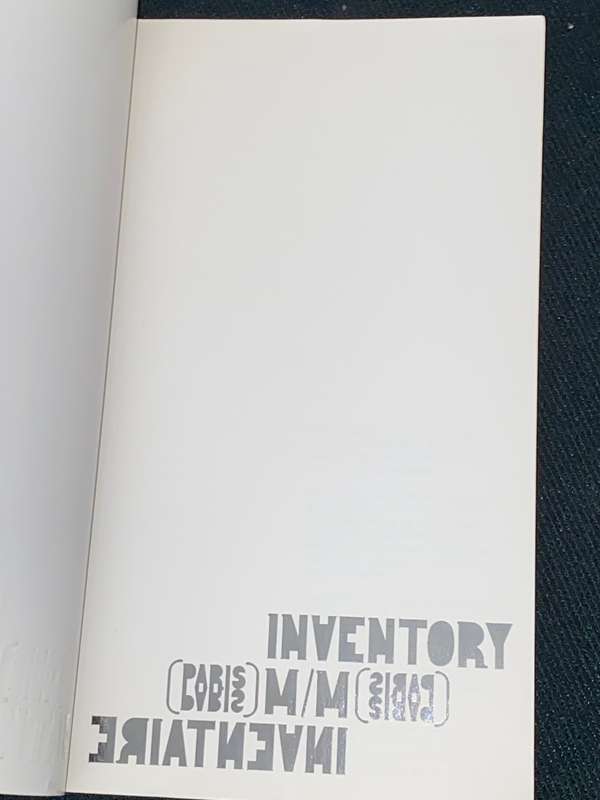 INVENTORY PARIS M/M ART CATALOGUE