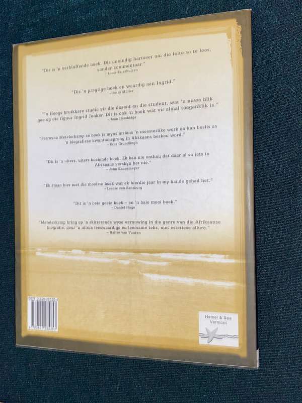 INGRID JONKER BEELD VAN 'N DIGTERSLEWE SAAMGESTEL DEUR PETROVNA METELERKAMP SIGNED