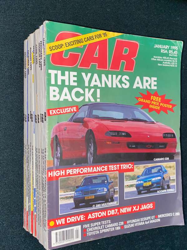 CAR MAGAZINES 1995 X 11 MISSING JULY
