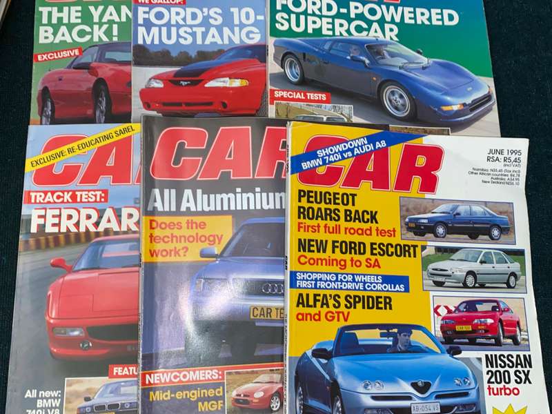 CAR MAGAZINES 1995 X 11 MISSING JULY