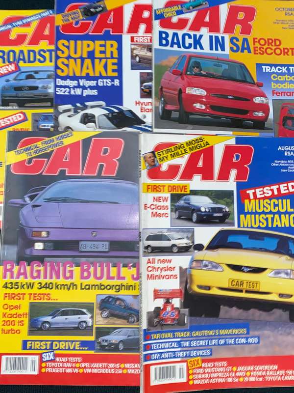 CAR MAGAZINES 1995 X 11 MISSING JULY