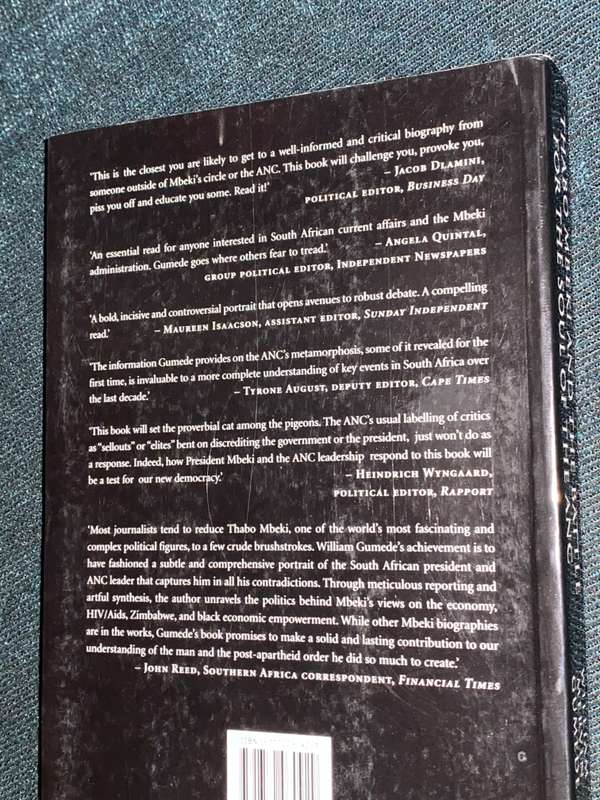 THABO MBEKI AND THE BATTLE FOR THE SOUL OF THE ANC BY WILLIAM MERVIN GUMEDE SIGNED