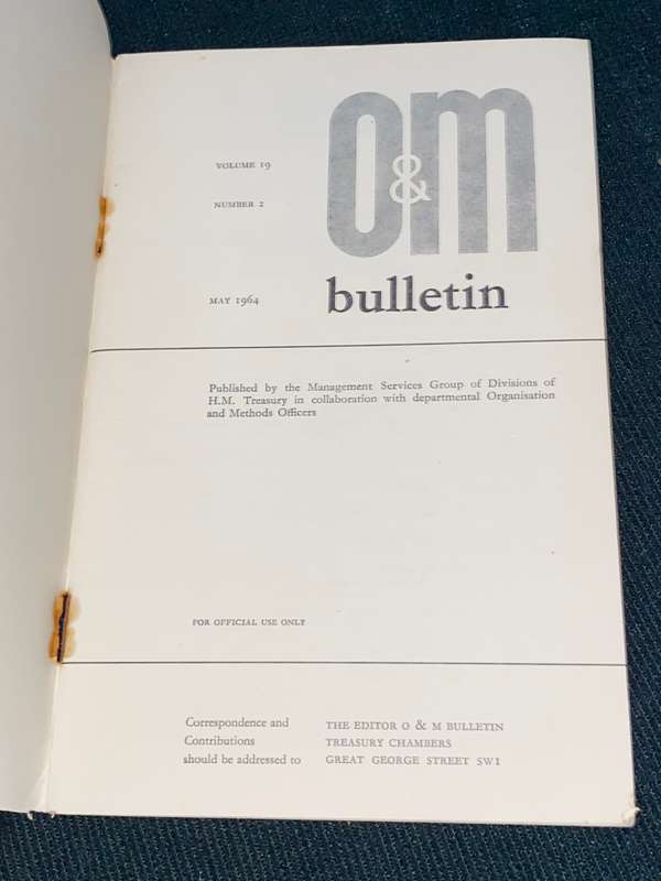 OM BULLETIN VOL 19 NUMBER 2 MAY 1964