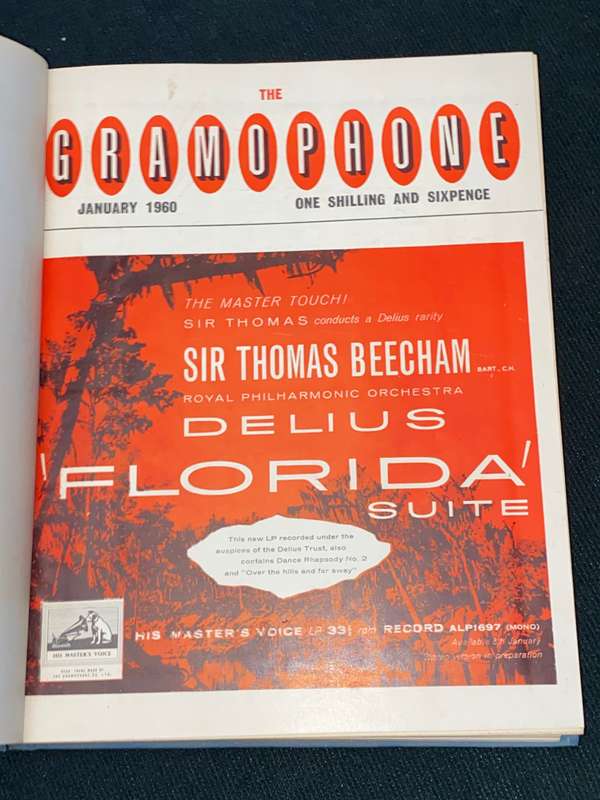 THE GRAMOPHONE MAGAZINE JAN - JUNE 1960 BOUND