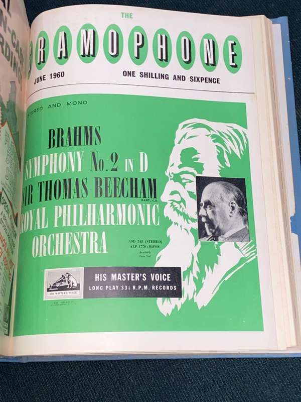 THE GRAMOPHONE MAGAZINE JAN - JUNE 1960 BOUND