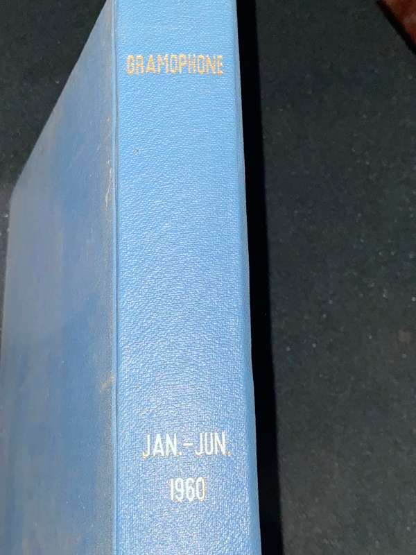 THE GRAMOPHONE MAGAZINE JAN - JUNE 1960 BOUND