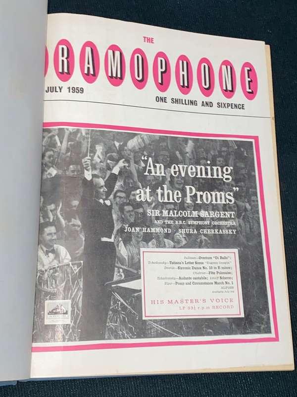 THE GRAMOPHONE MAGAZINE JULY - DEC 1960 BOUND