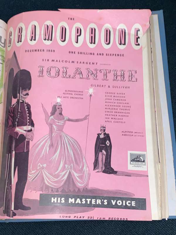 THE GRAMOPHONE MAGAZINE JULY - DEC 1960 BOUND
