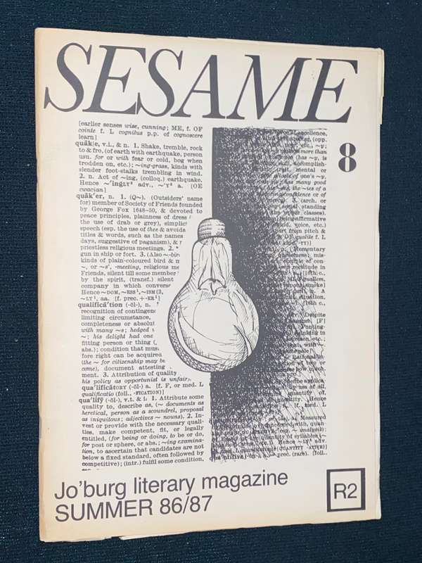 SESAME JO'BURG LITERARY MAGAZINE SUMMER 86/87