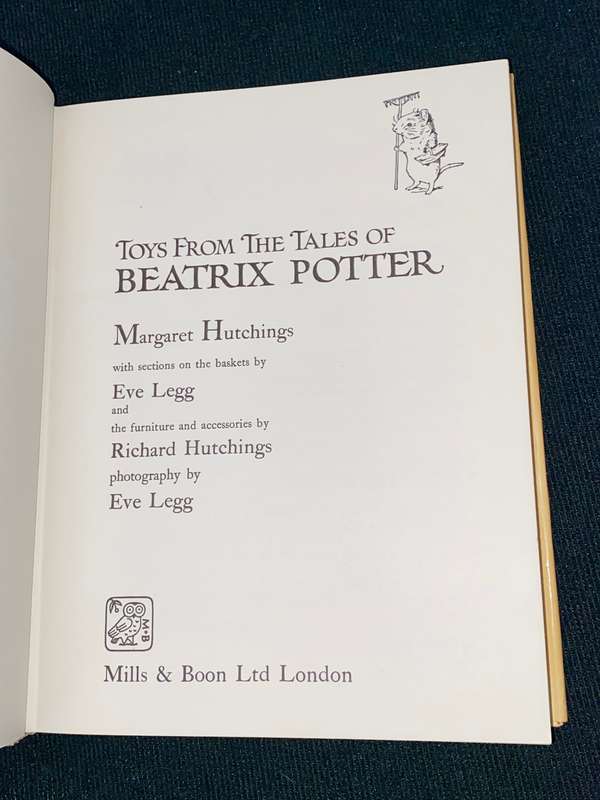 TOYS FROM THE TALES OF BEATRIX POTTER BY MARGARET HUTCHINGS