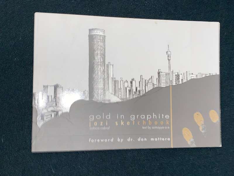 GOLD IN GRAPHITE JOZI SKETCHBOOK