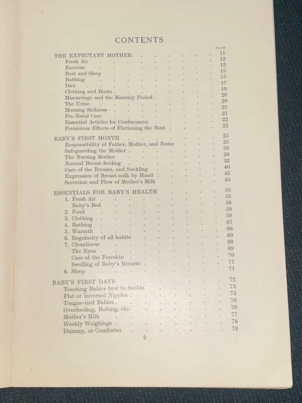 THE EXPECTANT MOTHER AND BABY'S FIRST MONTHS BY SIR F. TRUBY KING