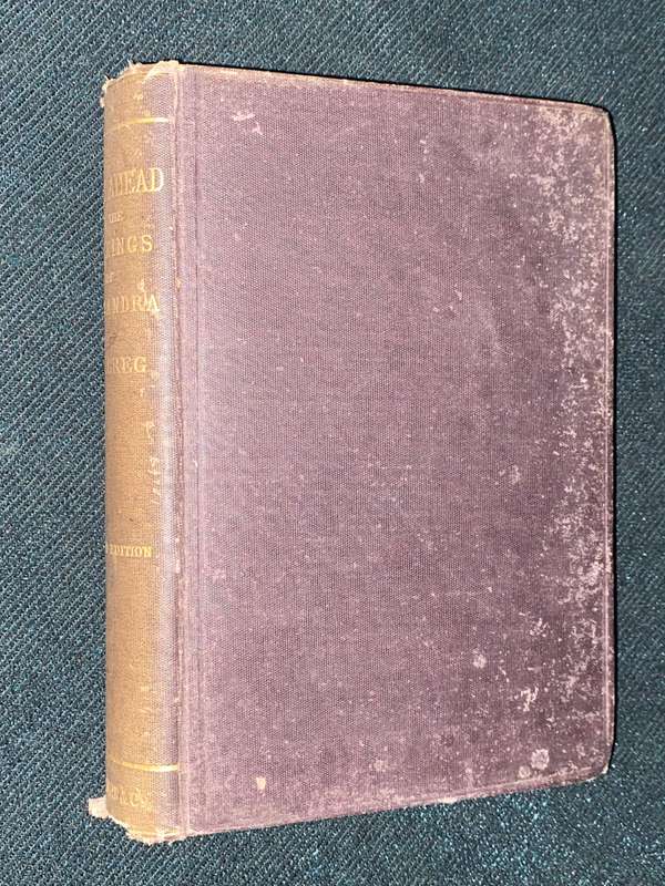 ROCK AHEAD OR THE WARNINGS OF CASSANDRA BY W.R. GREG  1874
