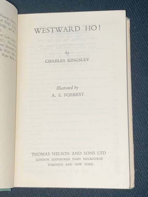 WESTWARD HO! BY CHARLES KINGSLEY