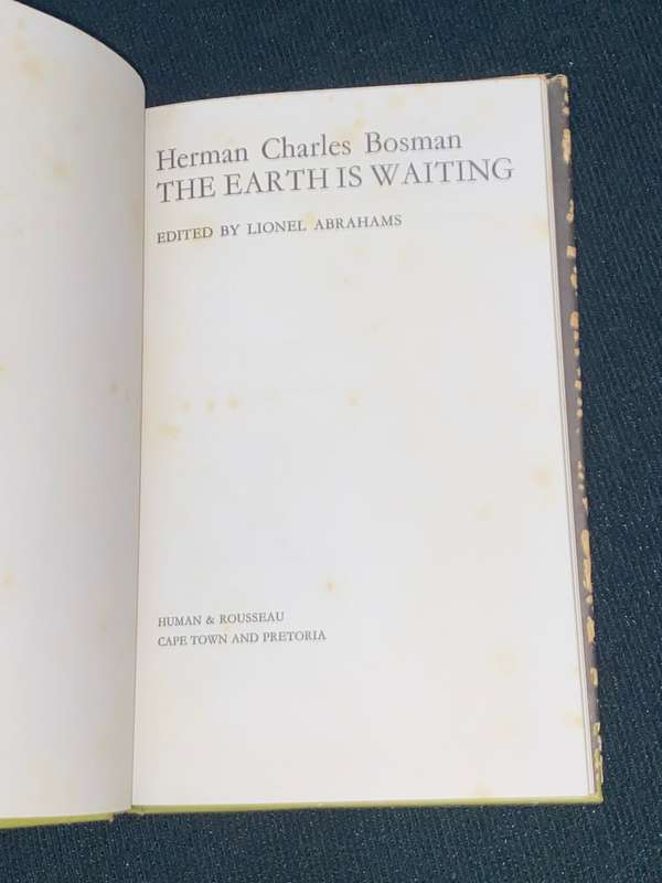THE EARTH IS WAITING BY HERMAN CHARLES BOSMAN