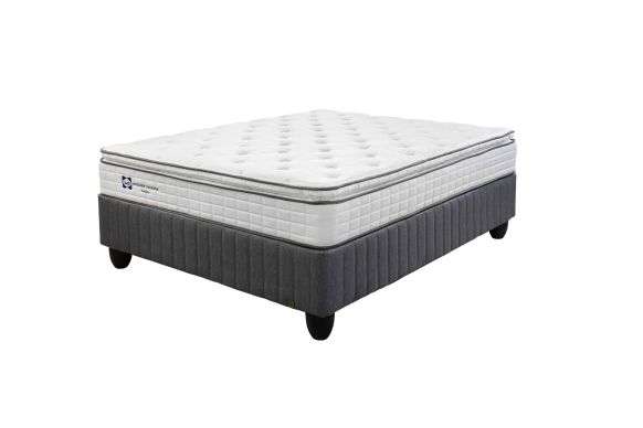 Sealy Turnberry Posturepedic Medium Queen Mattress and Base Set (Comes with Extra Headboard)
