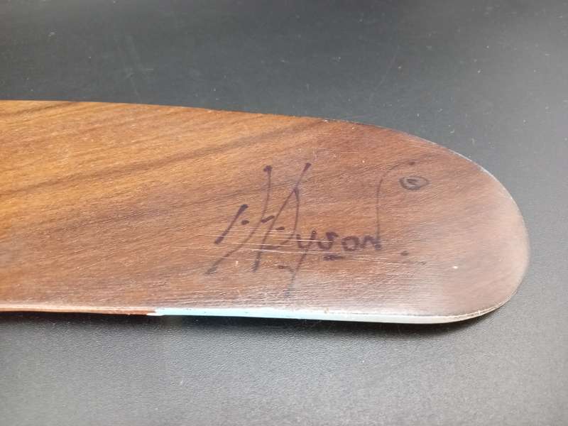 Vintage! Australian Treasures  Boomerang  Wood  Handpainted & Handcrafted.