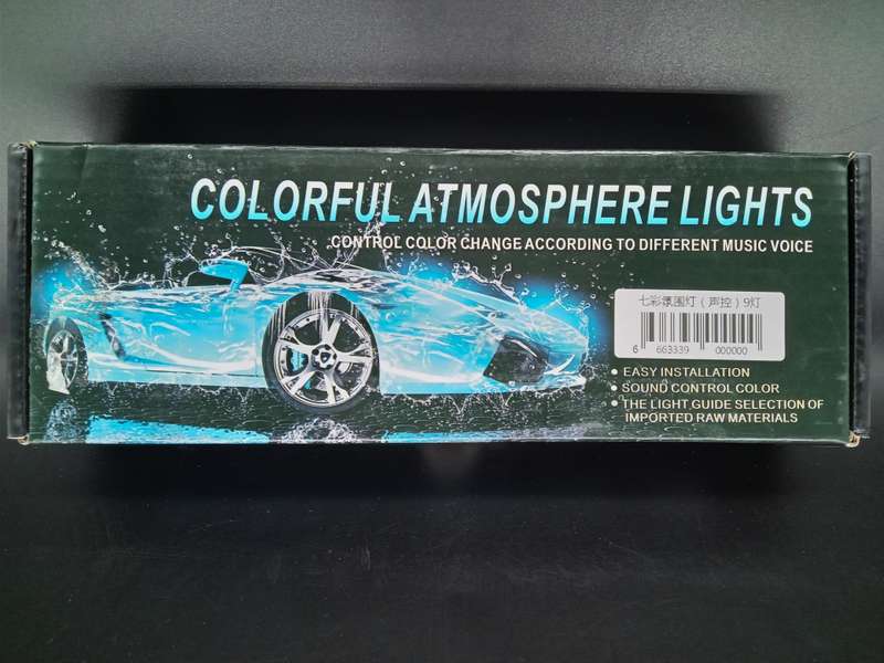 NEW! Colorful Atmosphere Lights for your Vehicle - changes color with remote or music!
