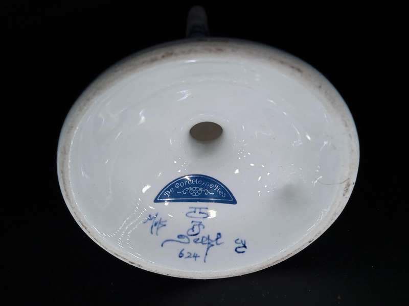 Vintage! Holland - Royal Delft - De Porceleyne Fles -  Candle Holder, Chamberstick (repaired)