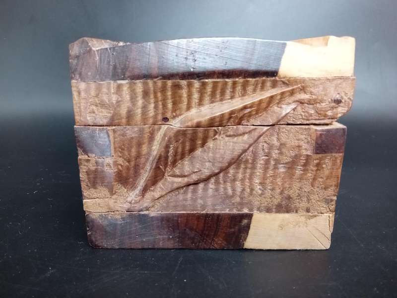 Vintage!  Wooden Hand Made Jewelry Box Floral Themed
