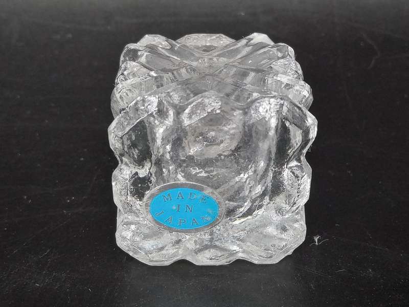 Vintage! Japan - Boxed Patterned Glass 8 Piece Salt And Pepper Shakers