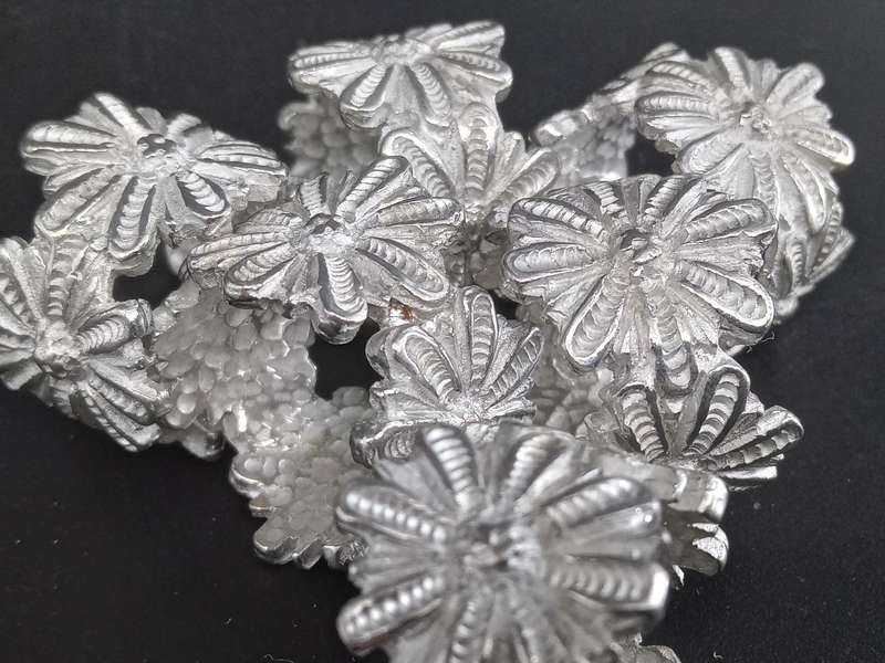 Vintage! Metal Alloy Tea Serviette Rings Set Of 6