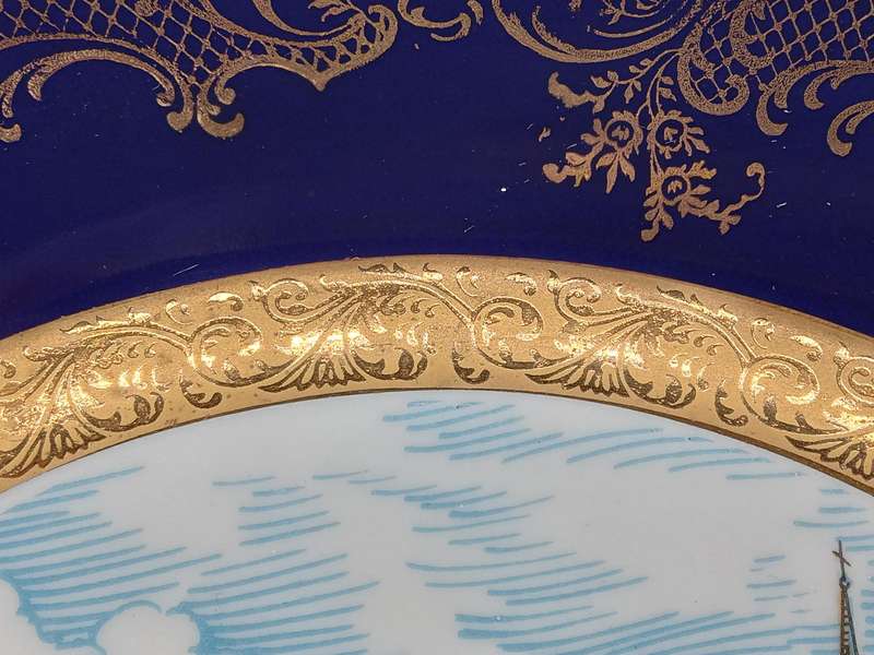 Vintage! French - Decorative Plate - Limoges France - Chartres Cathedral