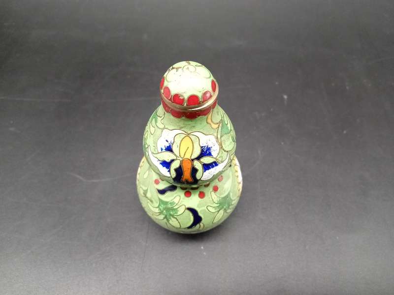 Vintage! Chinese - Cloisonné - Double Gourd - Snuff Bottle