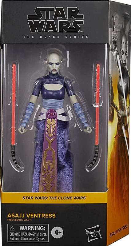 Star Wars 6" Black Series Asajj Ventress figure