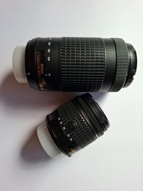 Nikon D3500 Camera Body + 70-300mm & 18-55mm Kit Lenses