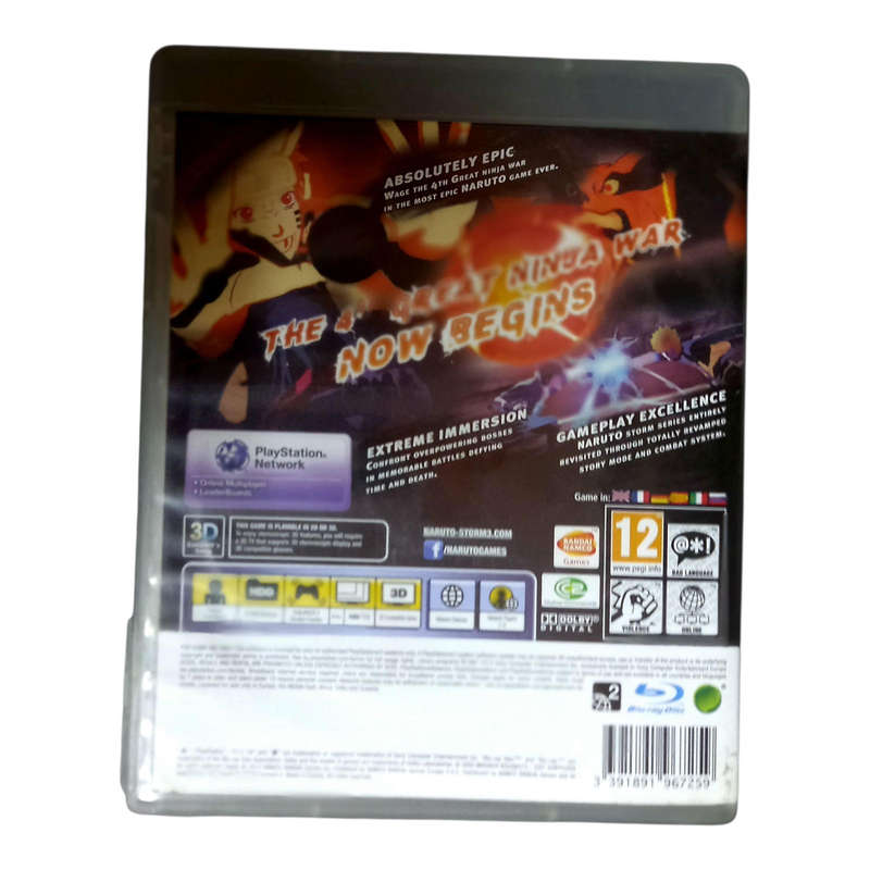 Naruto Shippuden Ultimate Ninja Storm 3 PS3 Game Complete in Box Very Good Condition