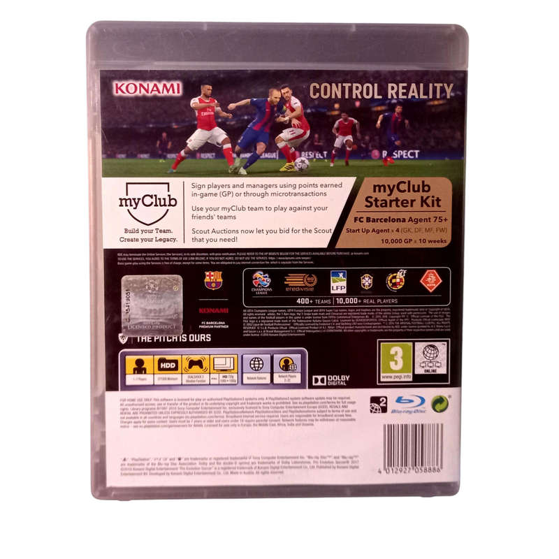 PES 2017  Pro Evolution Soccer PS3 Game | Complete in Box | Very Good Condition | Konami Football