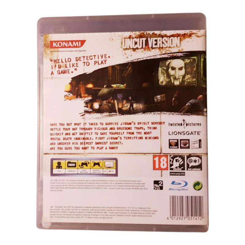 SAW PS3 Game Complete in Box Very Good Condition Survival Horror Puzzle Adventure