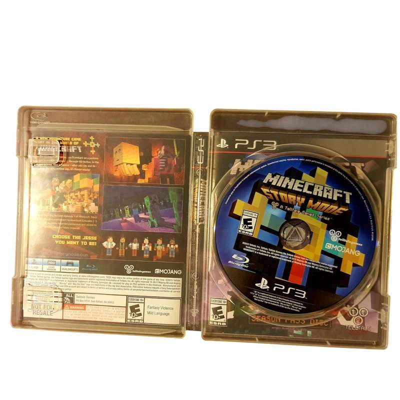 Minecraft Story Mode  PlayStation 3 (PS3) Game  Game in Box, No Manual  Very Good Condition