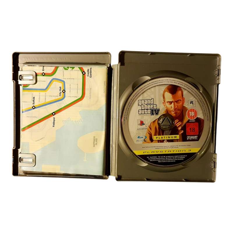 Grand Theft Auto IV Platinum PS3 Game Complete in Box Rockstar Open World Classic