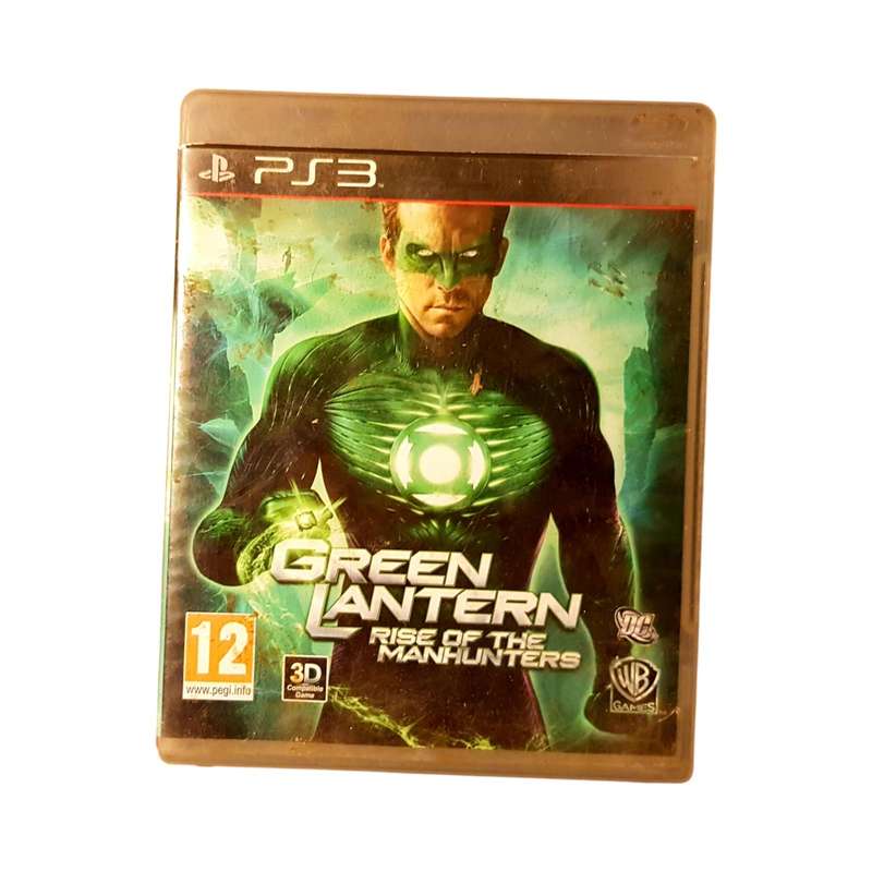 Green Lantern: Rise of the Manhunters PS3 Game Good Condition No Manual DC Comics Superhero