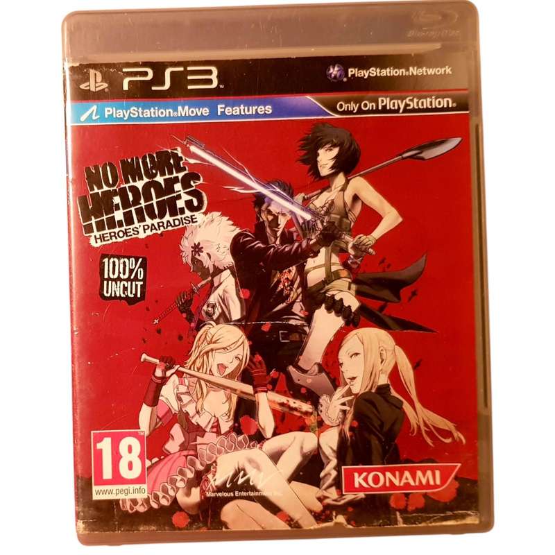 No More Heroes: Heroes Paradise PS3 Game Very Good Condition Hack-and-Slash Cult Classic