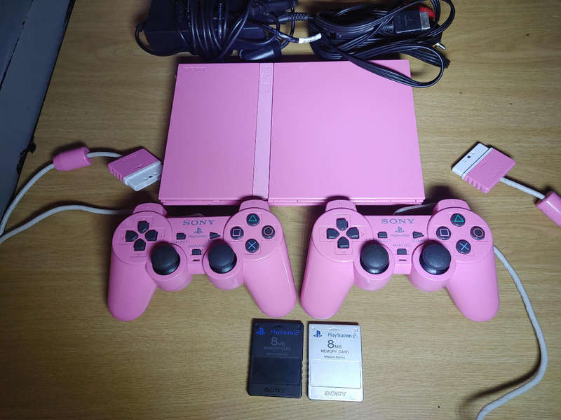Rare Pink Playstation 2 PS2 console